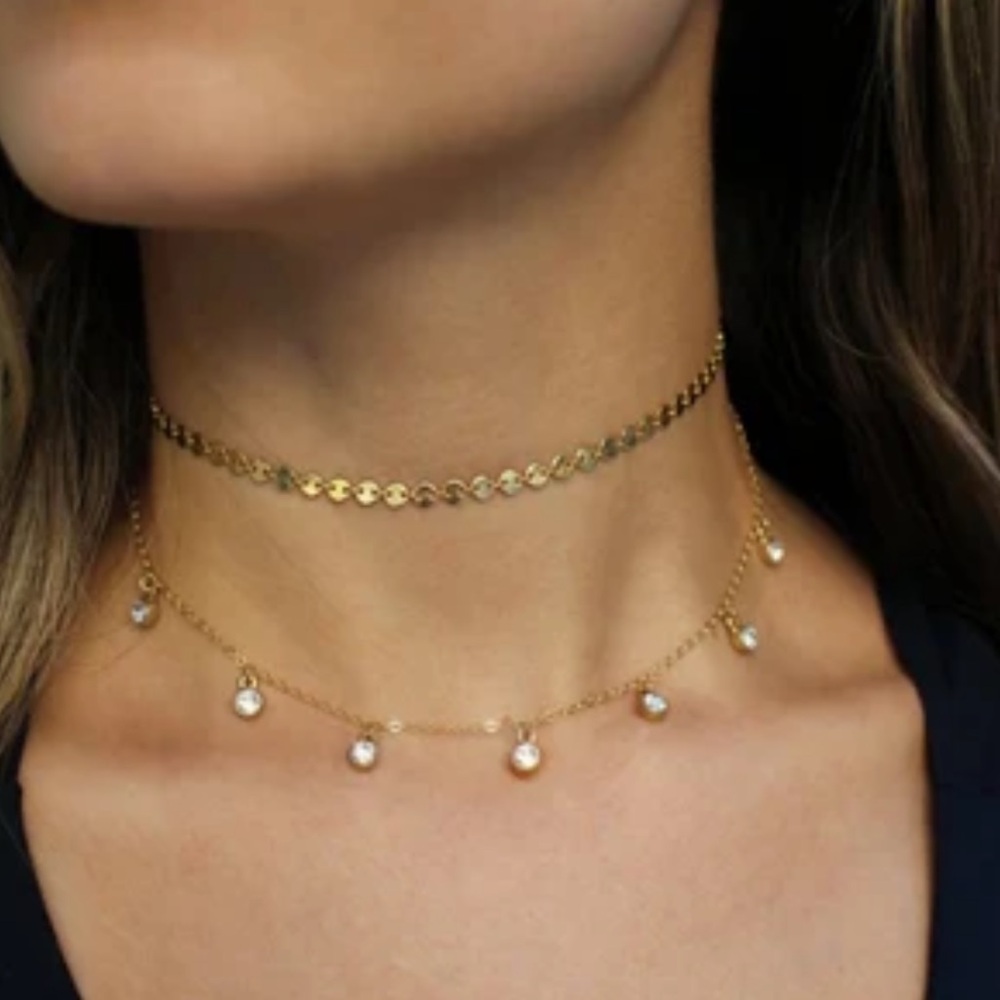 Tommassini Gold Filled Choker Necklace 14”
